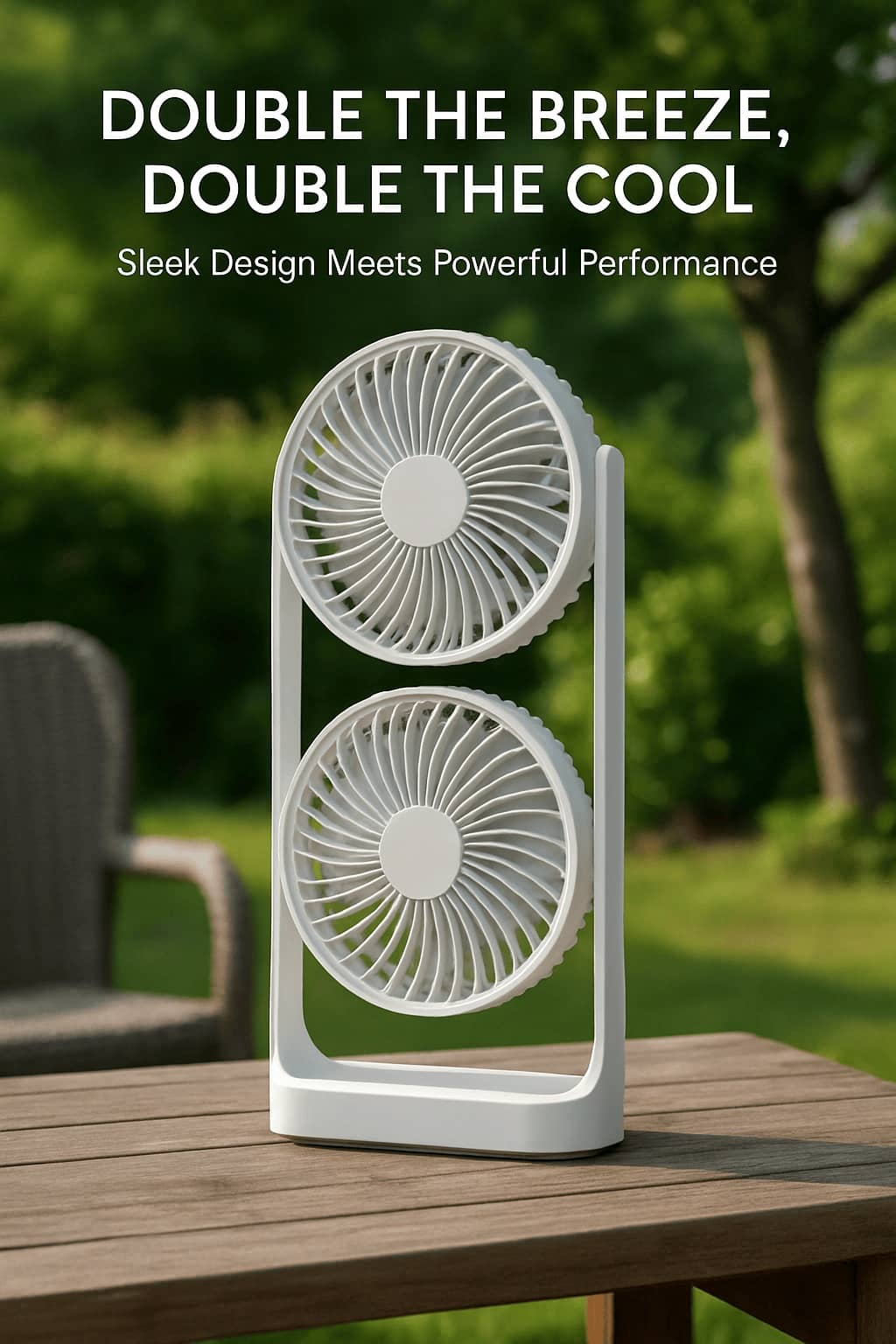 Double-Head High Wind Air Circulation Desktop Fan Portable Double-Layer Cooling Fan (SB-052 Desktop Fan)_000312
